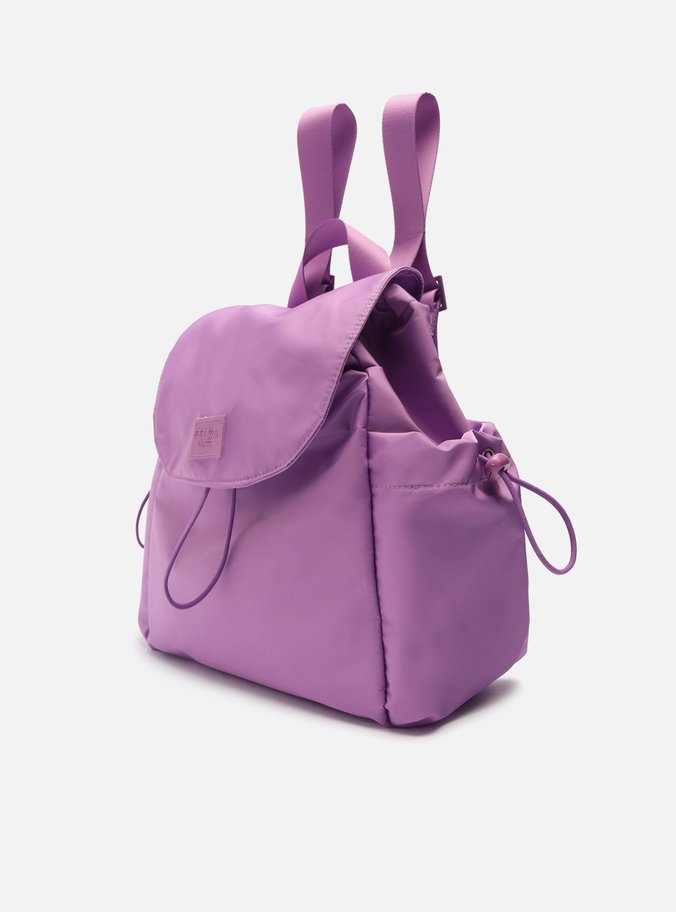 Mochila Roxa Nylon Média Brizza