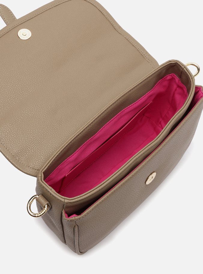 Bolsa Tiracolo Cinza Média Fivela