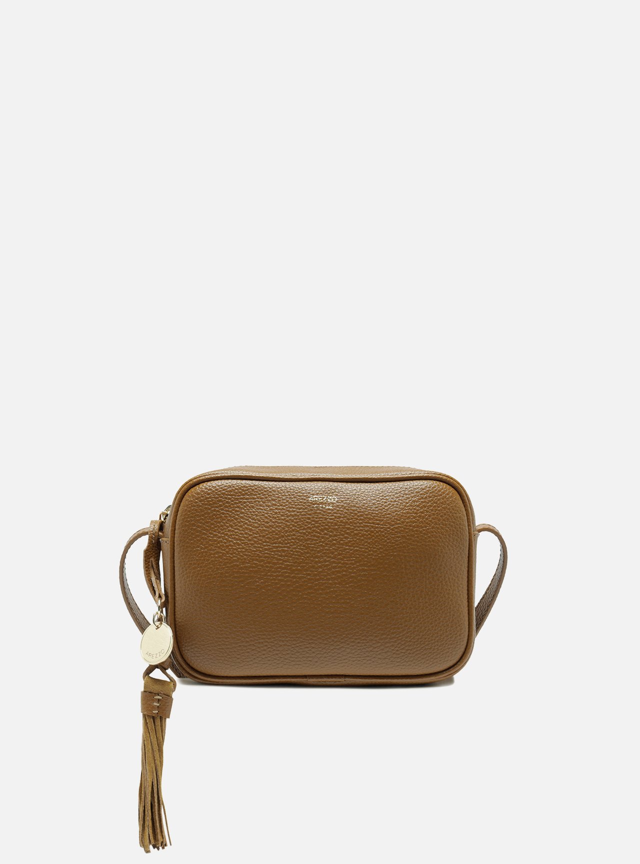 Bolsa Tiracolo Marrom Pequena Charm Barbicacho — foto 1
