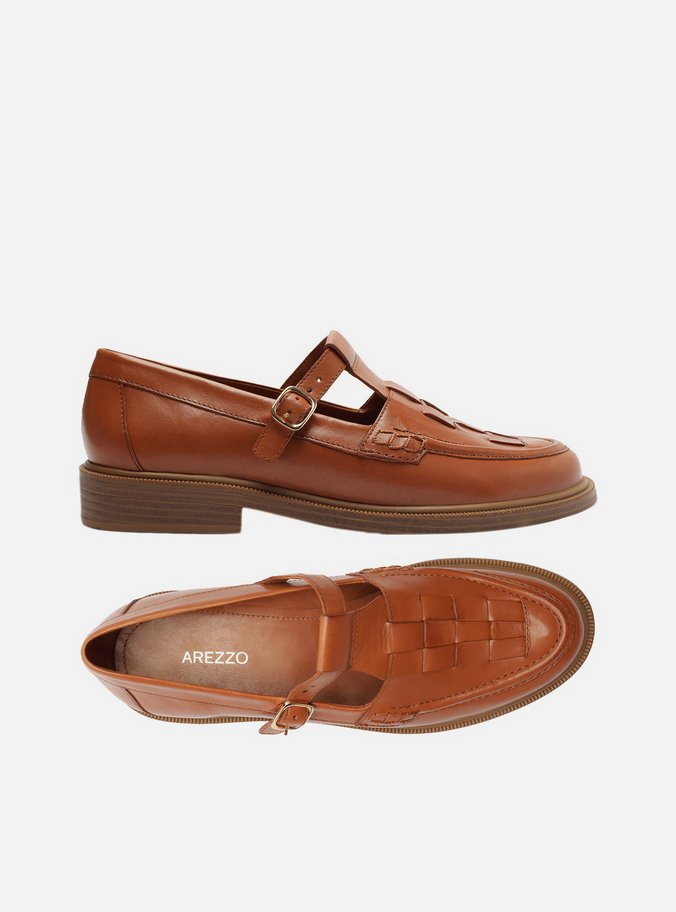 Mocassim Marrom Tiras