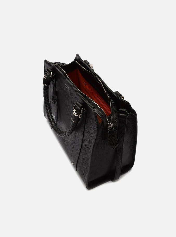 Bolsa Tote Couro Preta Piazza Grande