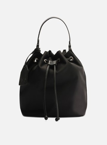 Bolsa Bucket Preta Nylon Média