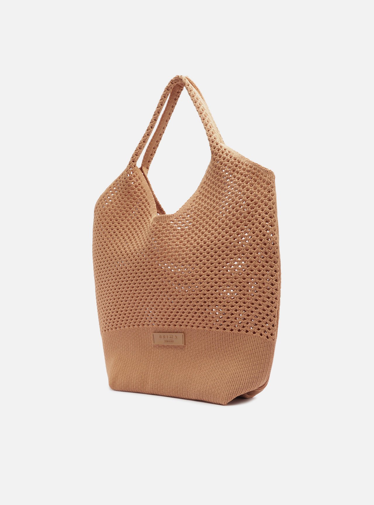 Bolsa Shopping Marrom Knit Média Brizza — foto 2