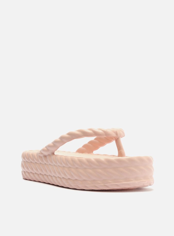 Sandália Rosa Flatform Marrocos Mid