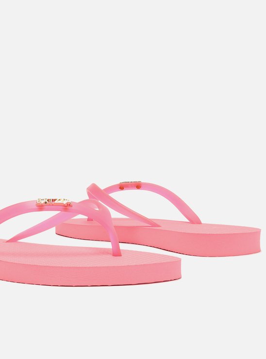 Chinelo de Dedo Rosa Tiras Jelly Brizza