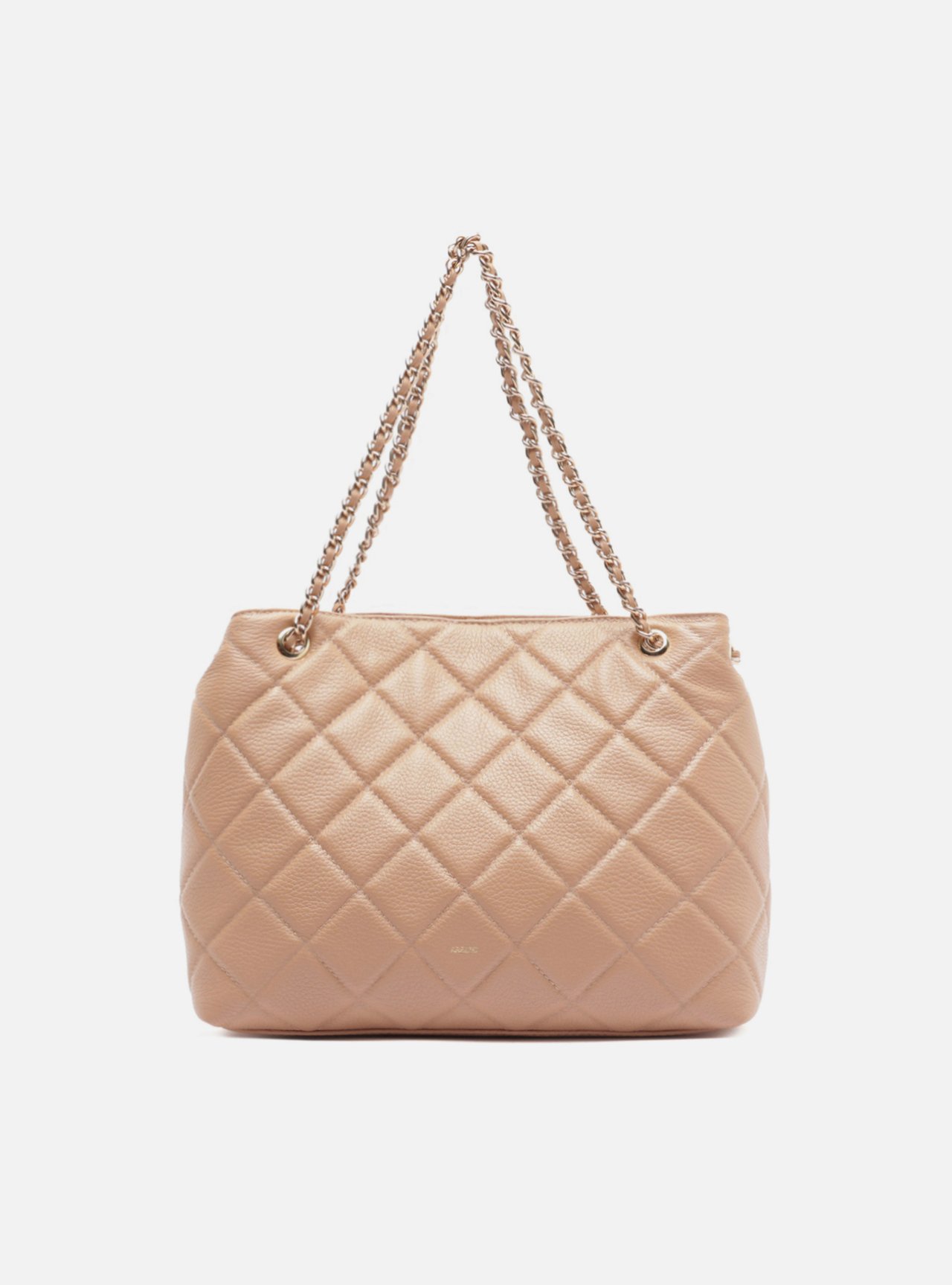Bolsa Tote Rosa Couro Matelassê Gab Média — foto 1