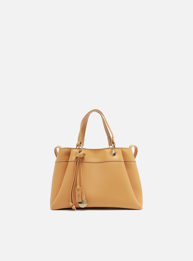 Bolsa Tote Bege Giorno Média Charm Medalha