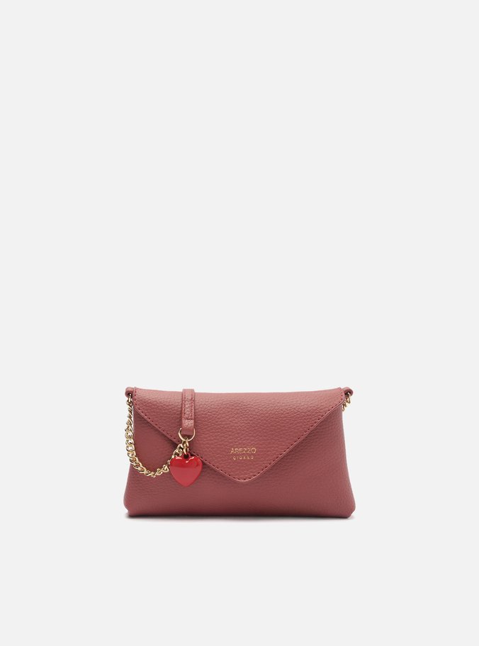 Bolsa Tiracolo Rosa Giorno Pequena Envelope