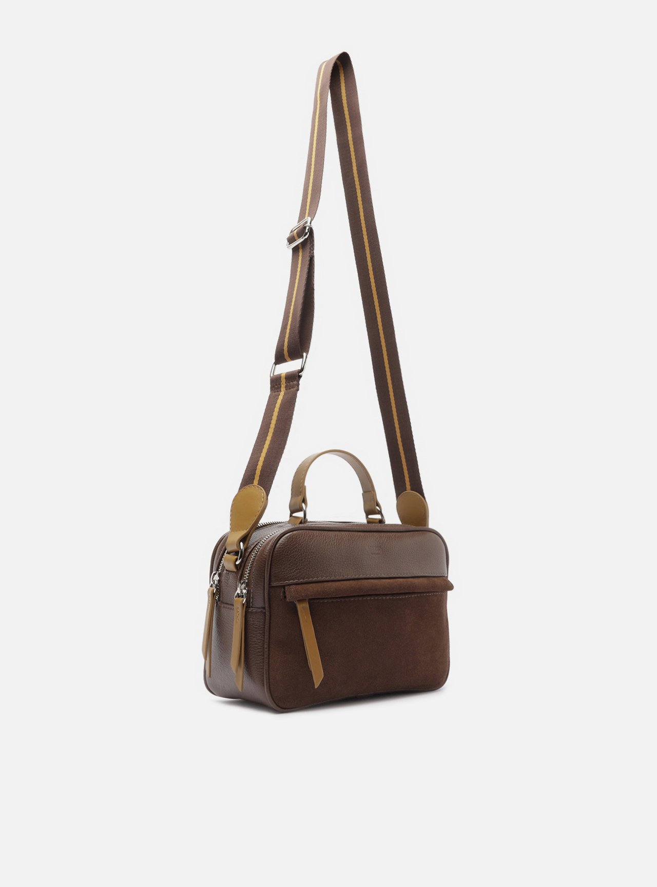 Bolsa Tiracolo Marrom Prione Média Caramelo — foto 5