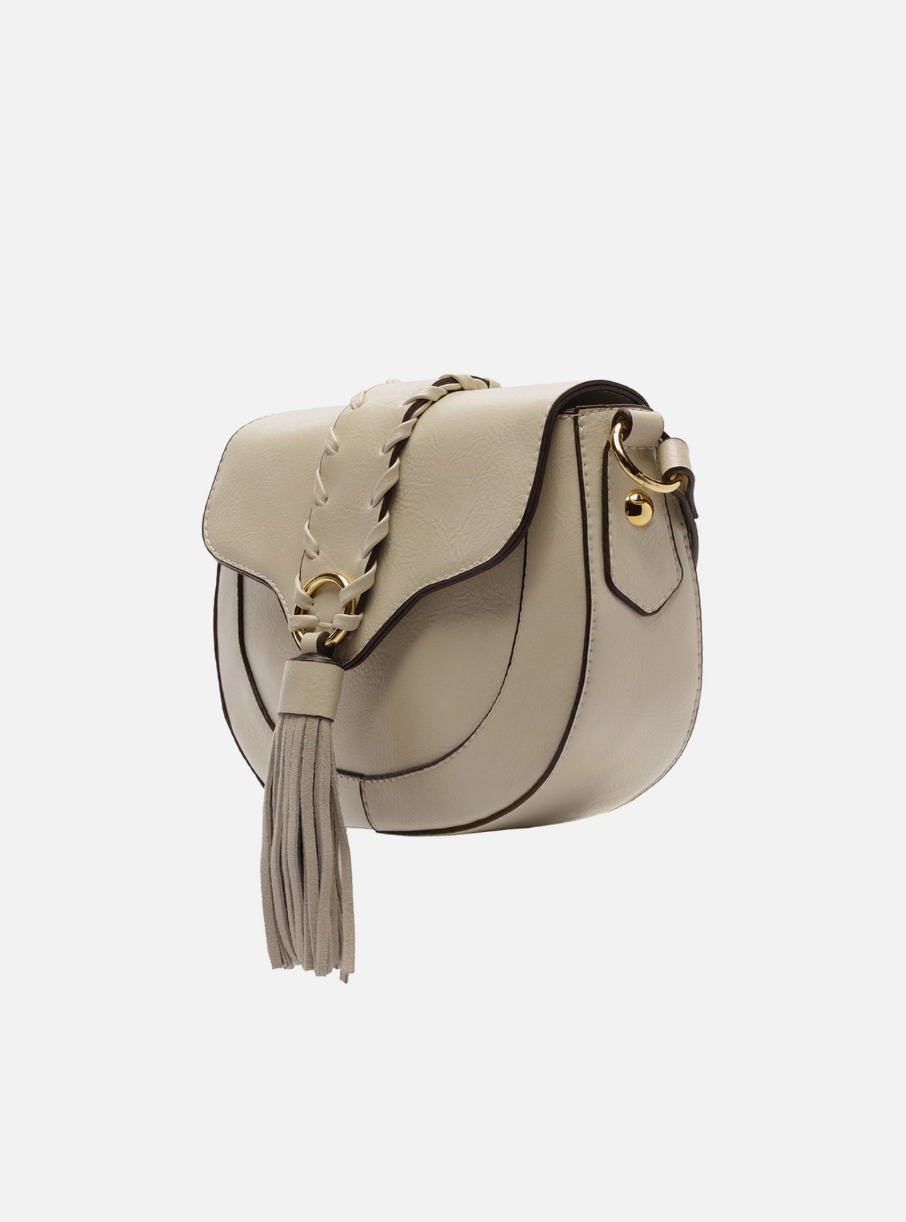 Bolsa Tiracolo Branca Média Franja — foto 2