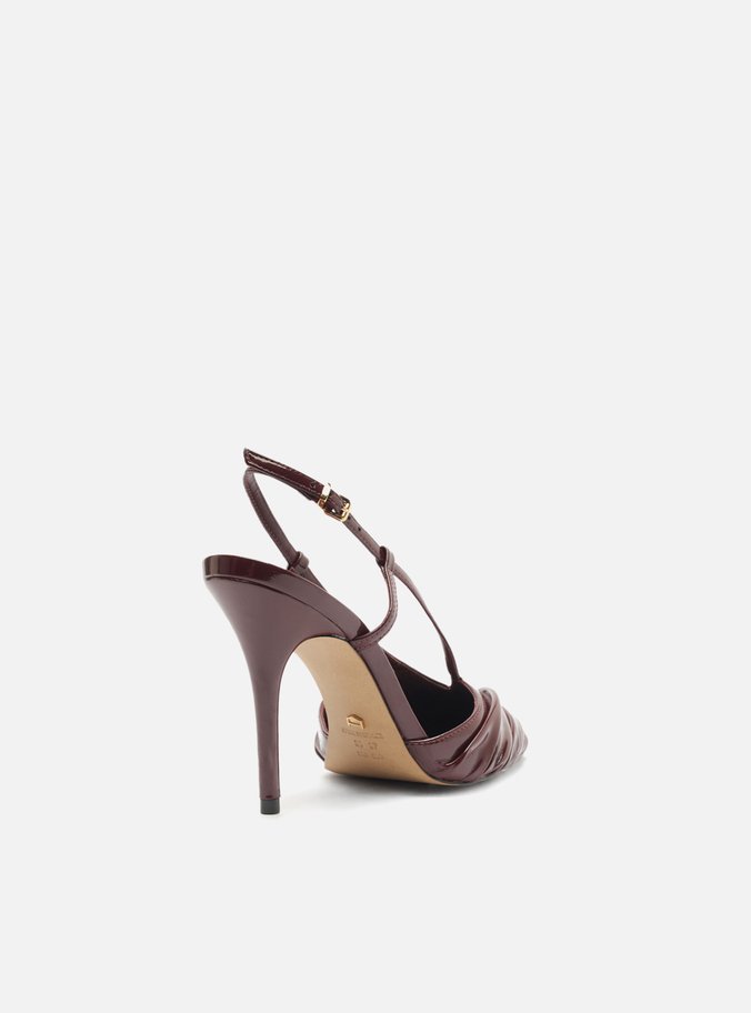 Scarpin Vermelho Verniz Slingback