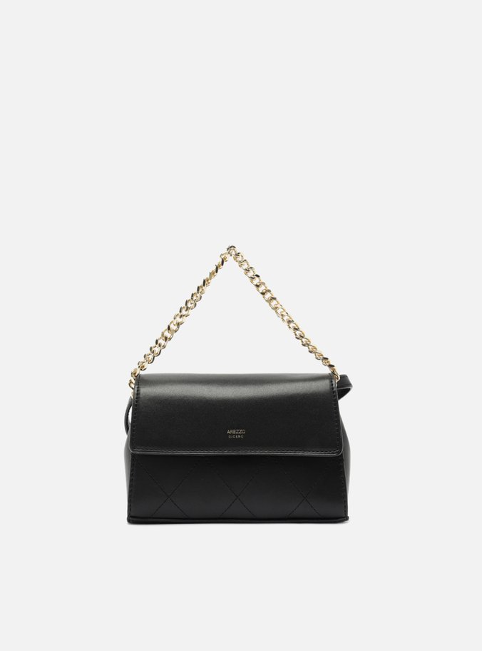 Bolsa Tiracolo Preta Pequena Corrente Metal