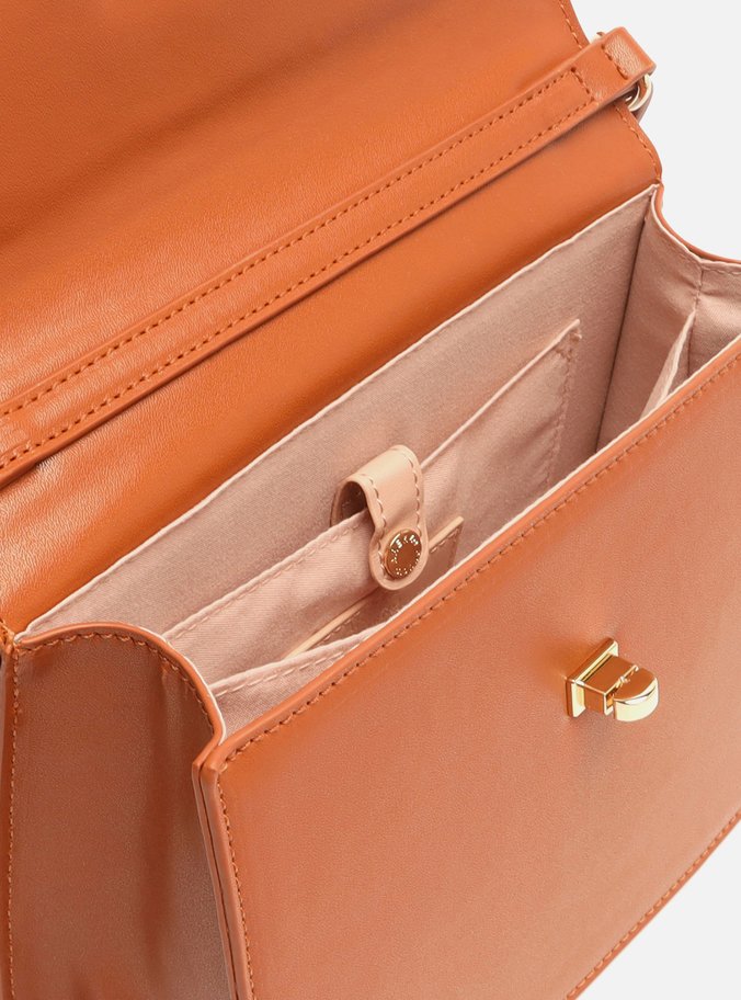 Bolsa Tote Marrom Quadrada