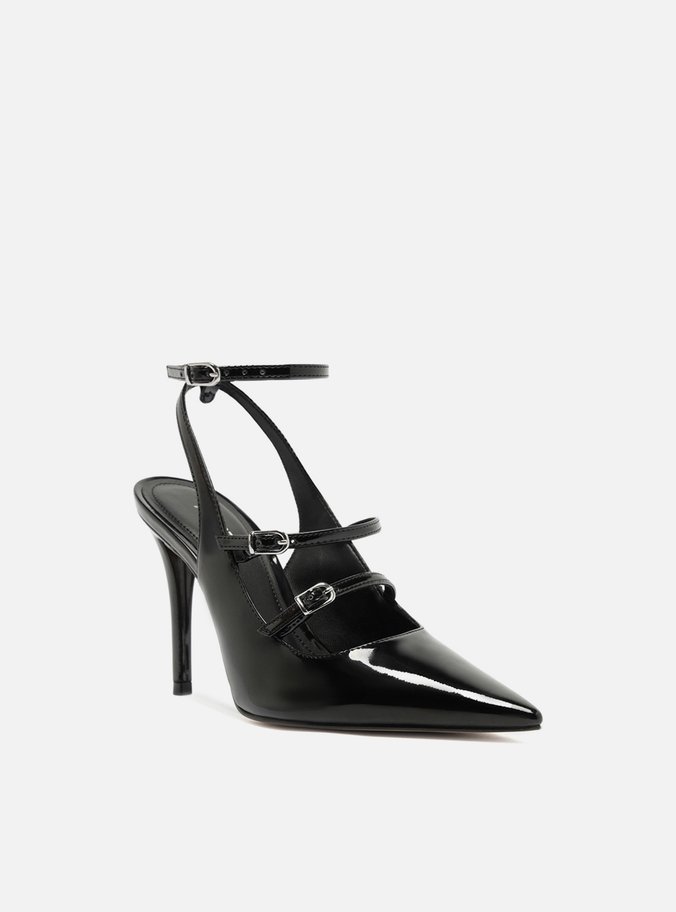 Scarpin Preto Salto Fino Alto