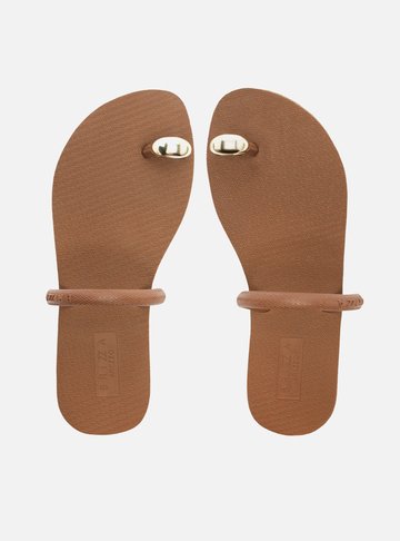 Arezzo — Chinelo de Dedo Marrom