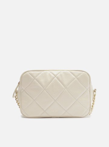 Bolsa Tiracolo Branca Couro Matelassê Gab Pequena