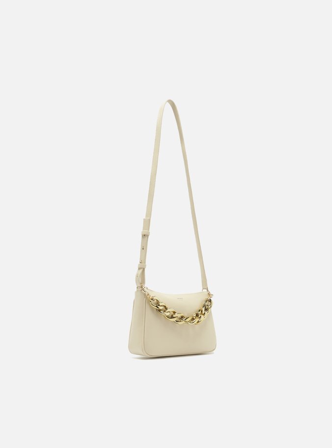 Bolsa Tiracolo Off-White Iara Pequena Bege