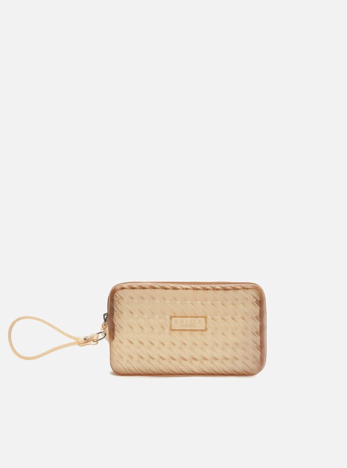 Clutch Marrom Translucido Alça Marrocos