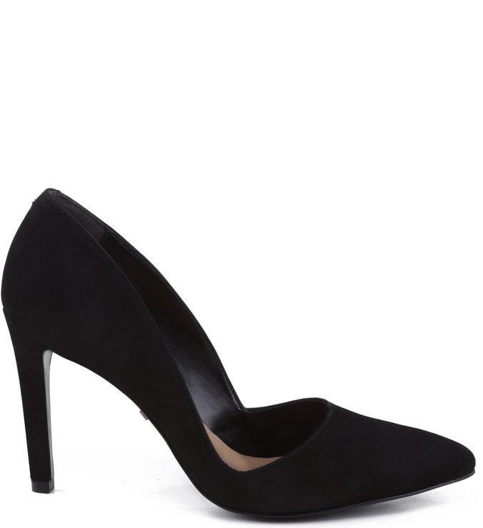 Scarpin Nobuck City Preto