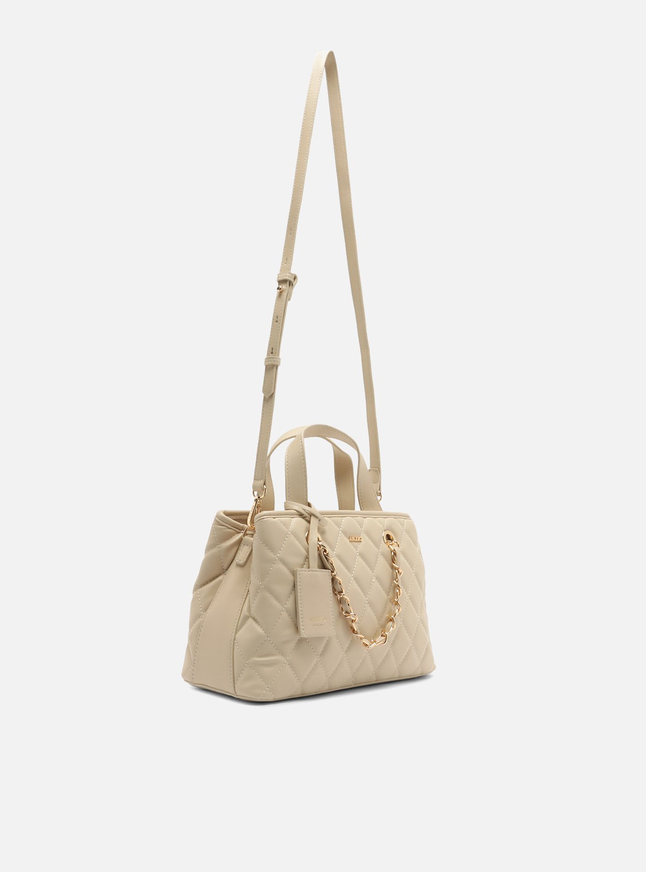 Bolsa Tote Branca Média Matelassê — foto 5