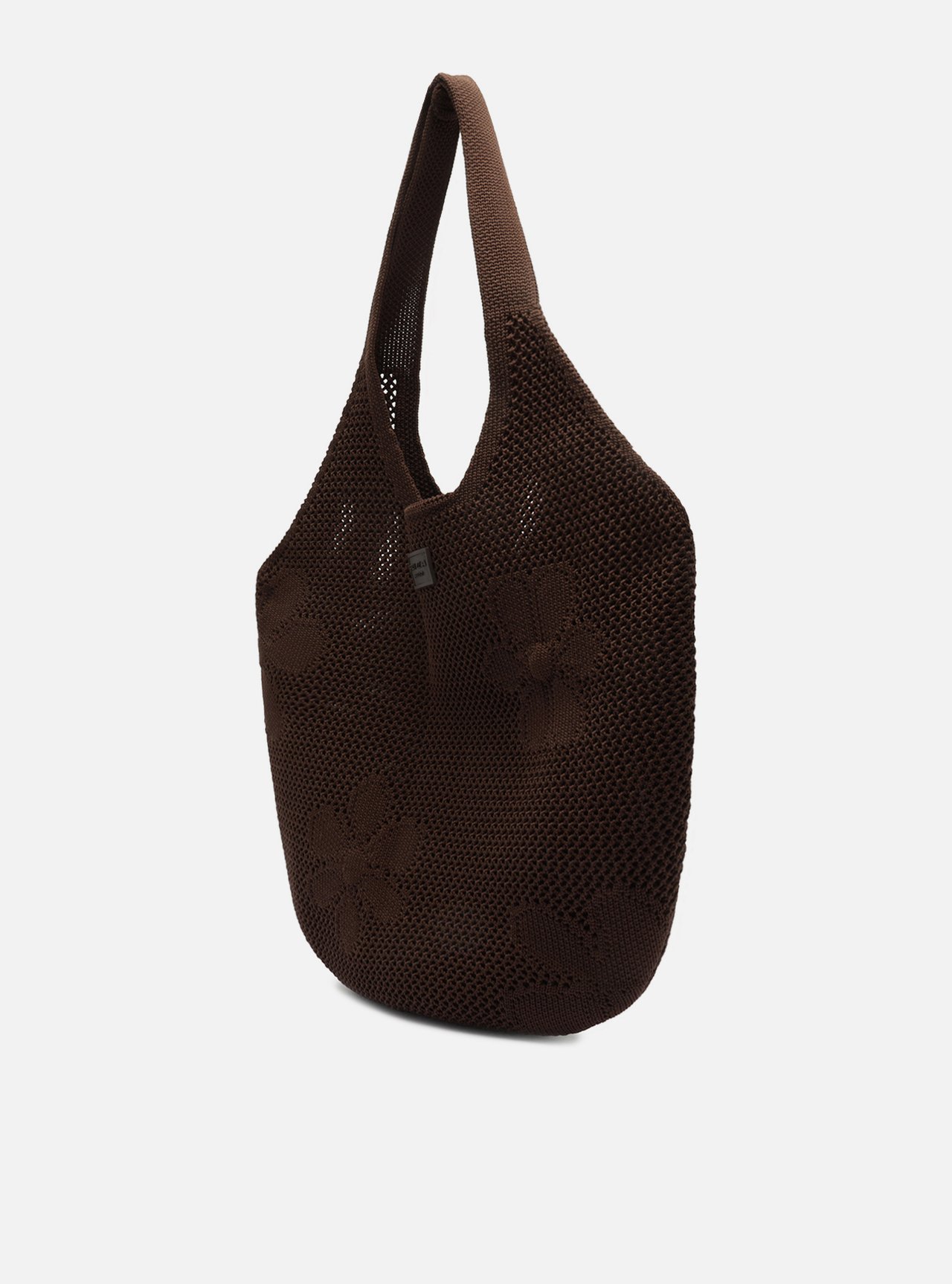 Bolsa Shopping Marrom Knit Grande Brizza — foto 2