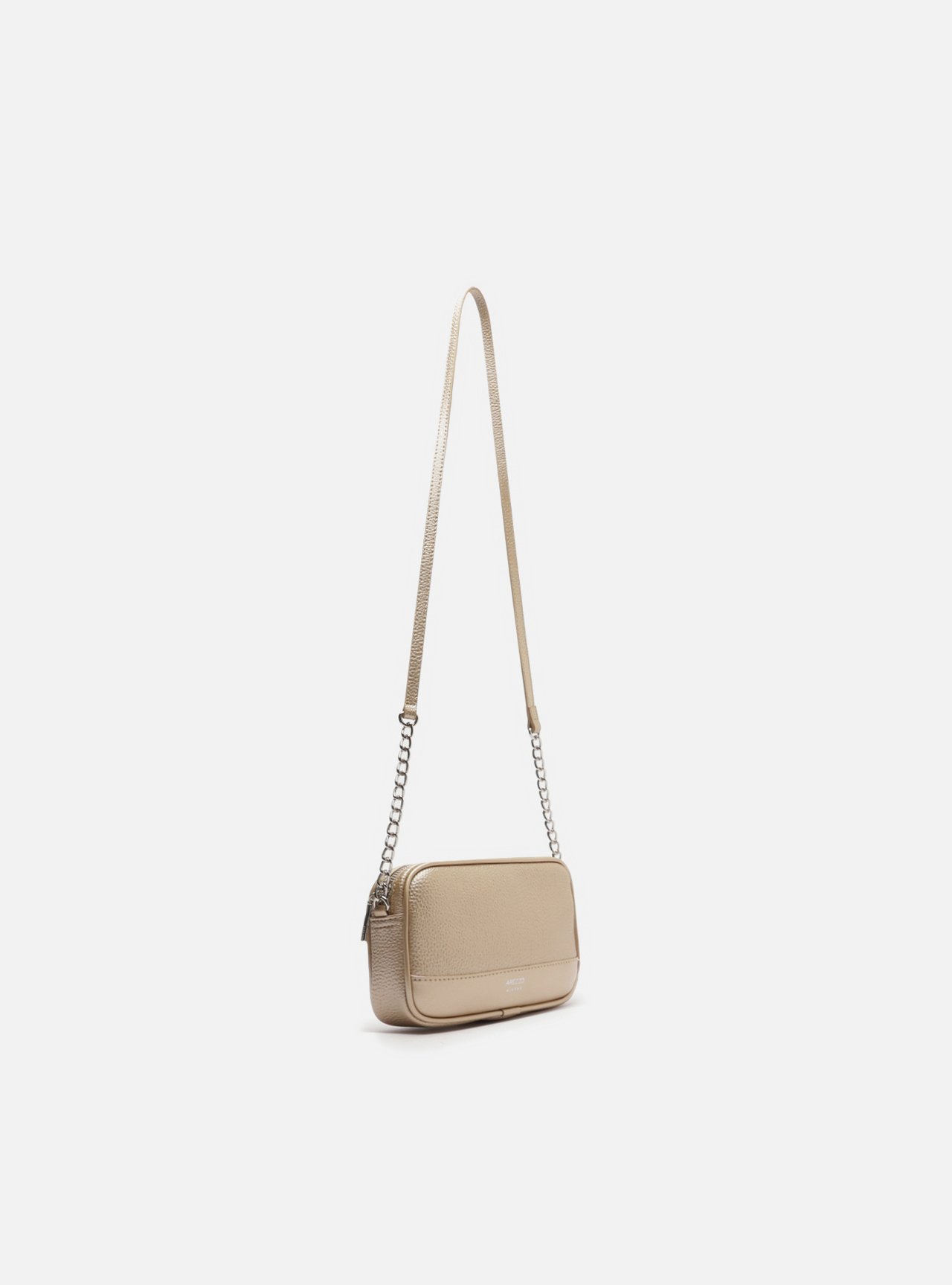 Bolsa Tiracolo Dourada Pequena Corrente Basic — foto 5