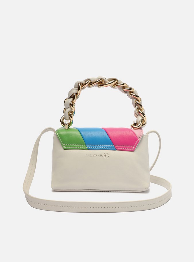 Bolsa Tiracolo Colorida Couro Nicole Pequena