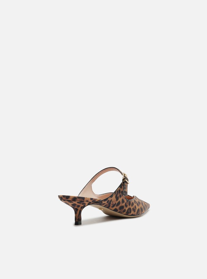 Mule Animal Print Bico Fino Boneca