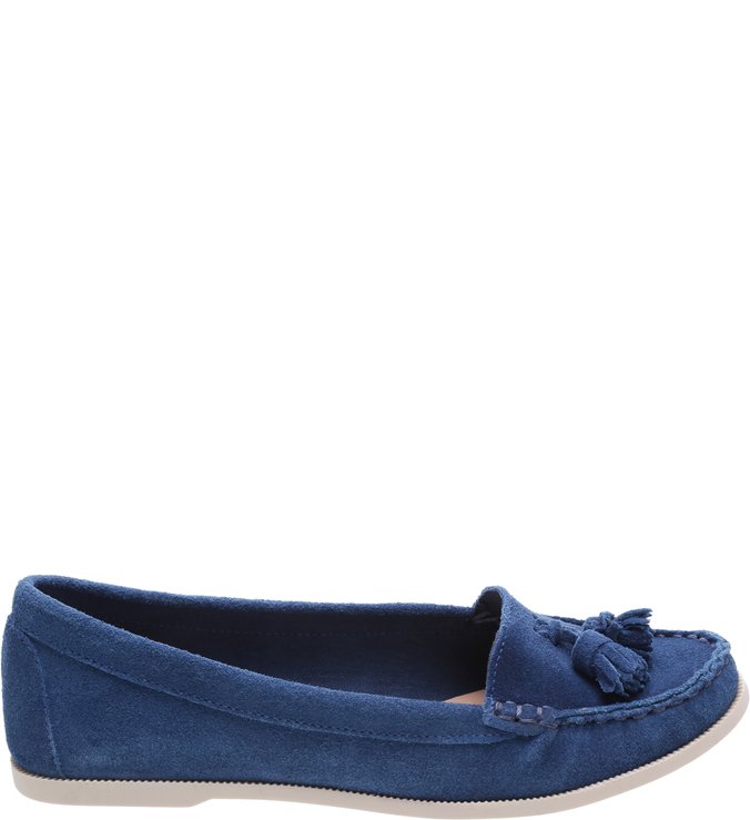 Mocassim Camurça Blue Marine