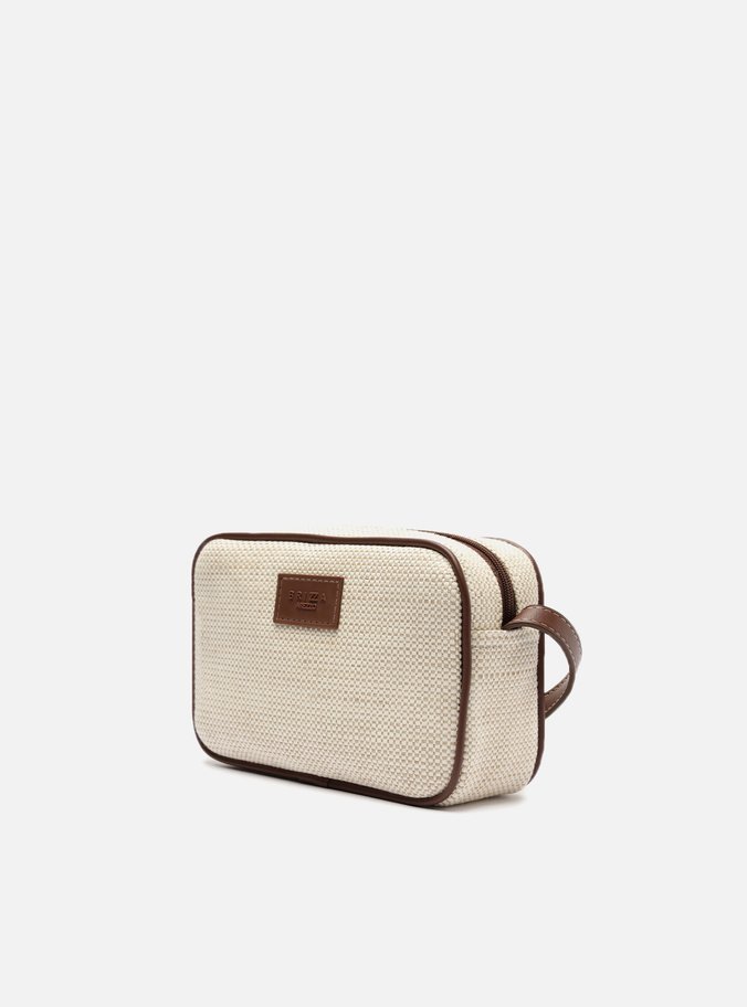 Bolsa Tiracolo Cru Linho Pequena Lulu
