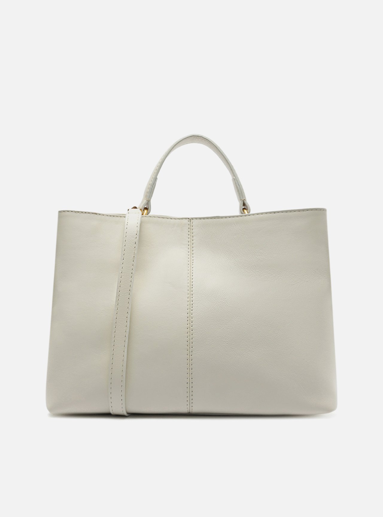 Bolsa Tote Branca Couro Helena Grande — foto 3