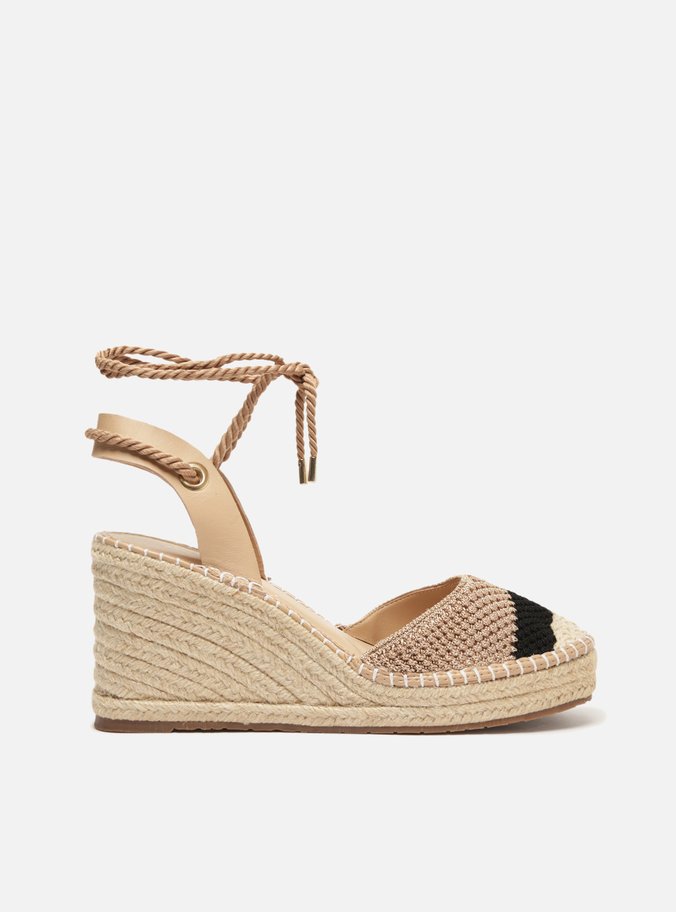 Sandália Espadrille Amarração Nude