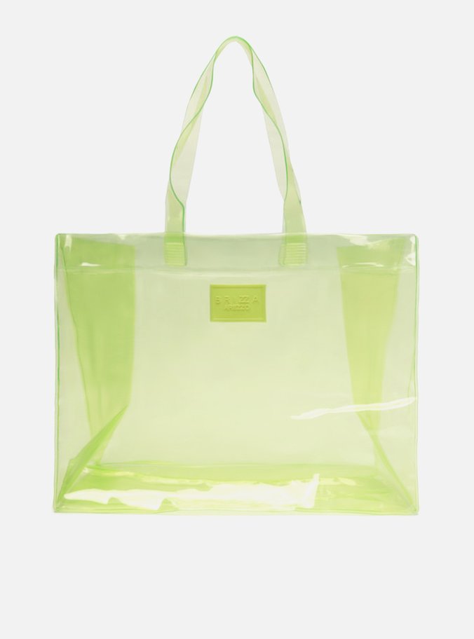 Bolsa Verde Shopping Transparente Brizza
