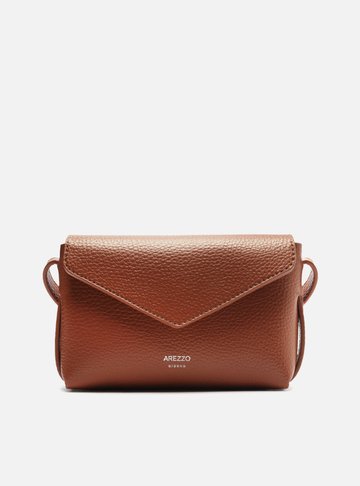 Bolsa Tiracolo Marrom Pequena Envelope