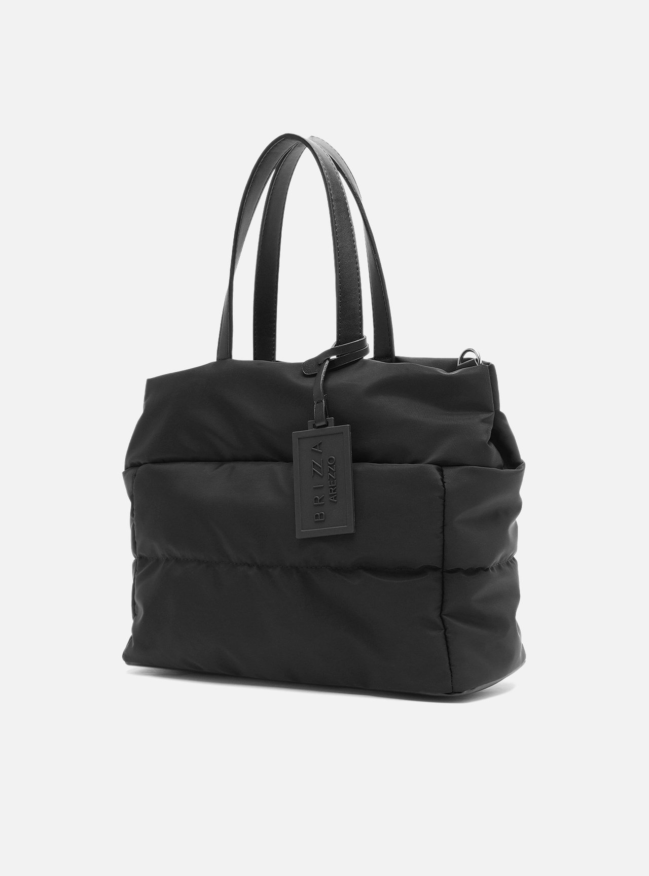 Bolsa Shopping Preta Nylon Média — foto 2