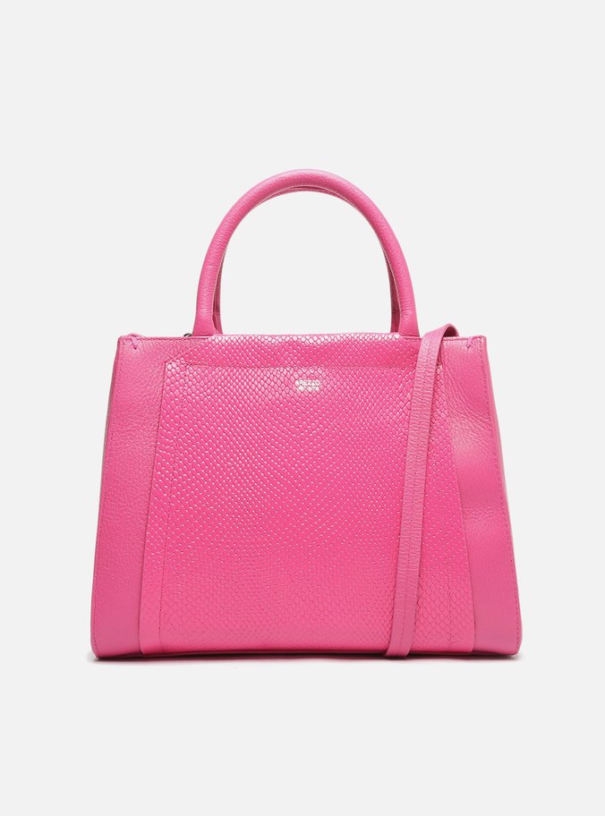 Bolsa Tote Rosa Couro Sabrina Grande