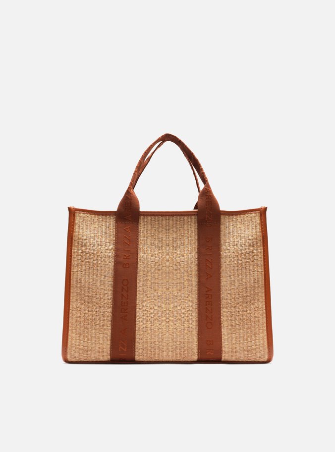 Bolsa Tote Multicolorida Palha Brizza