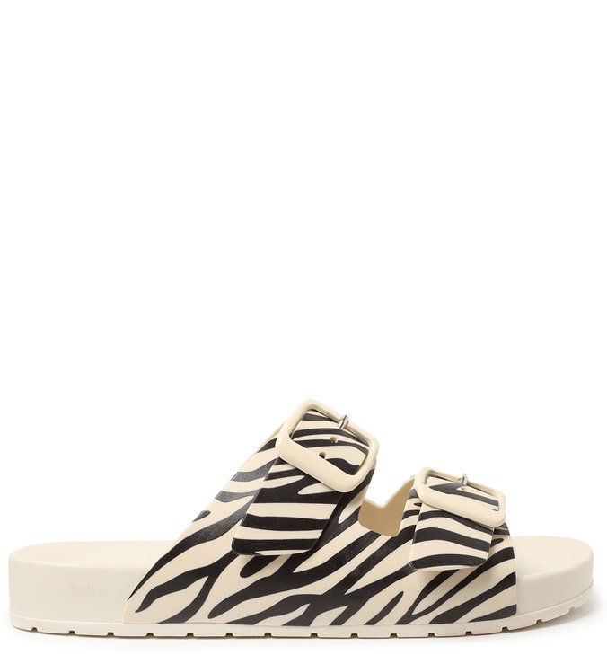 Slide Branco Animal Print Injetado Fresh