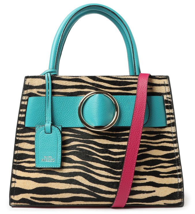 Bolsa Tote Zebra Pelo Allegra Multicolorida