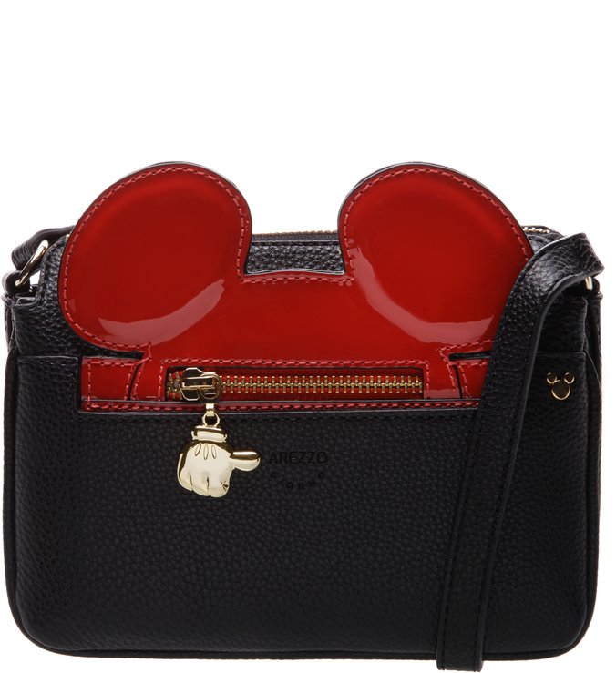Disney | Bolsa Tiracolo Pequena Mickey Preto e Royal Red