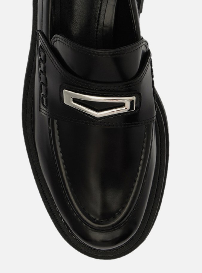 Mocassim Preto Plataforma Livia