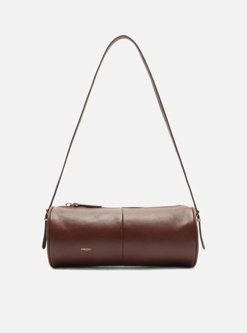 Arezzo — Bolsa Shoulder Marrom Couro Média