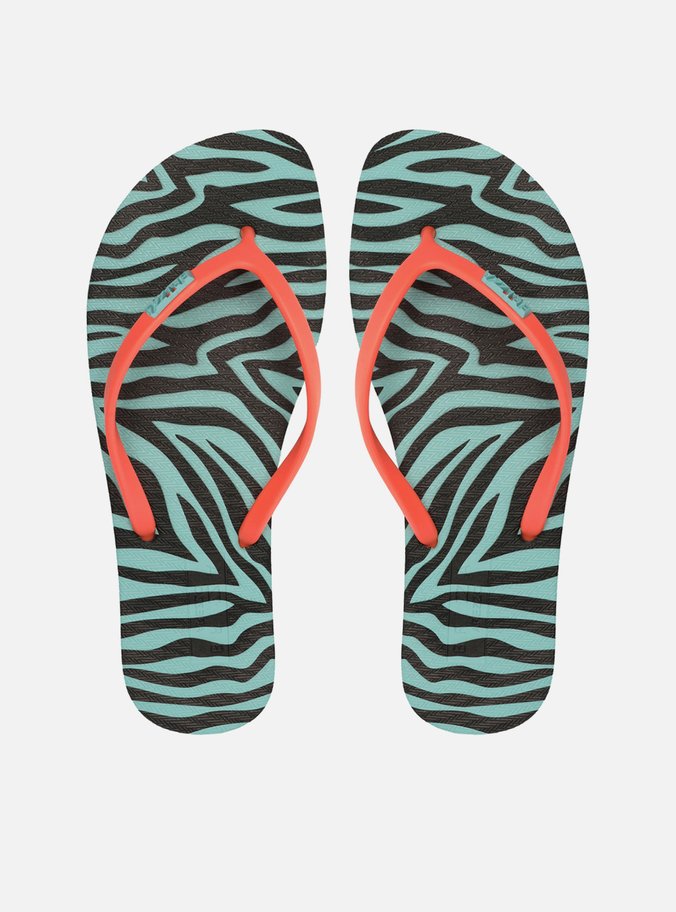 Chinelo de Dedo Multicolorido Estampa Brizza
