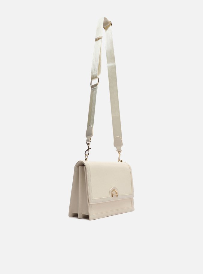 Bolsa Tiracolo Off-White Detalhe Pequena