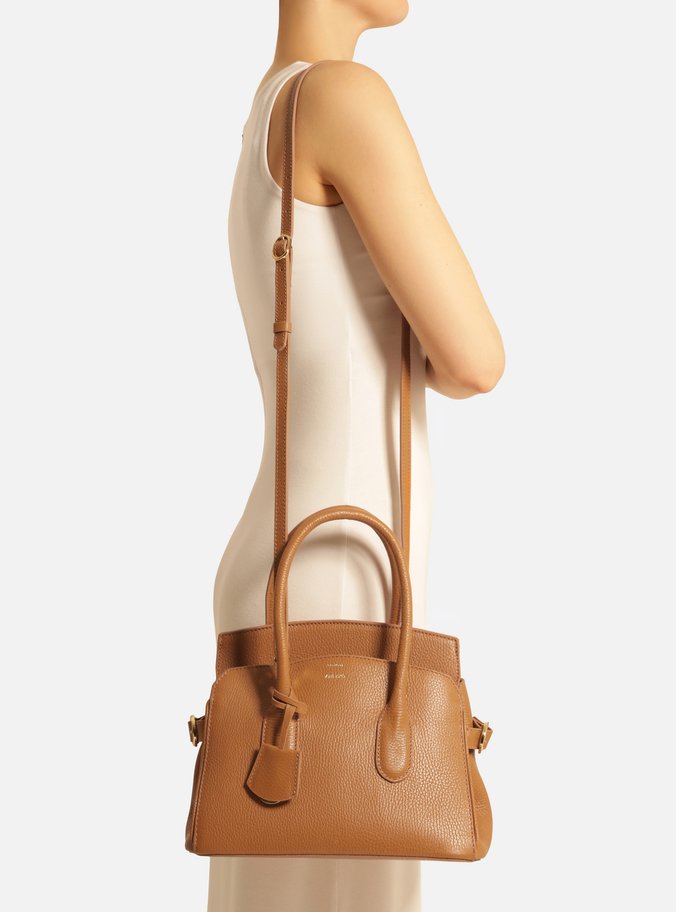 Bolsa Tote Marrom Couro Ária Média