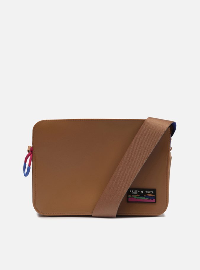 Bolsa Tiracolo Marrom Bela Média Brizza Triya