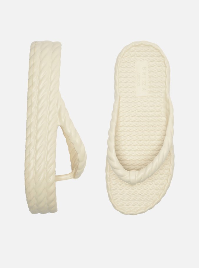 Sandália Off-White Flatform Marrocos Mid