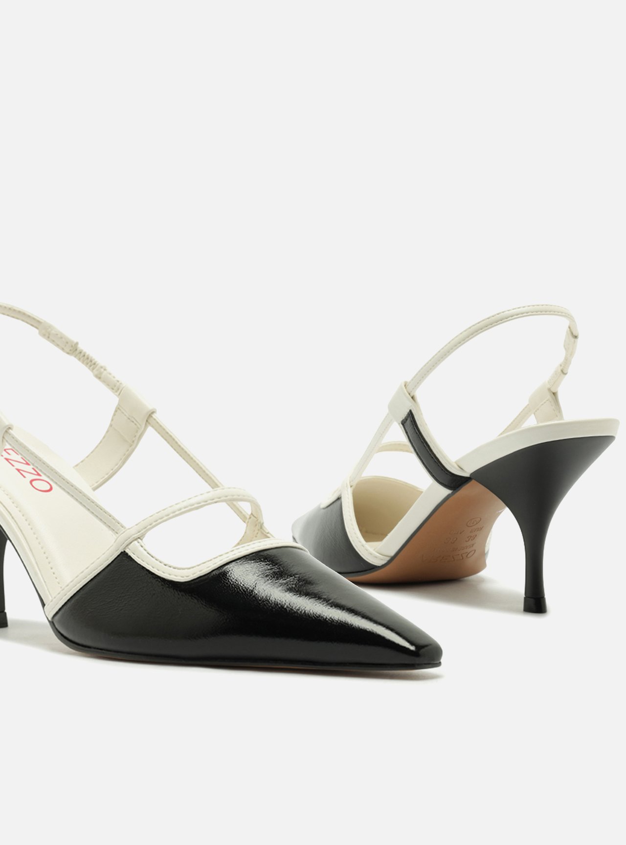 Scarpin Marrom Salto Bloco Tiras Slingback — foto 4