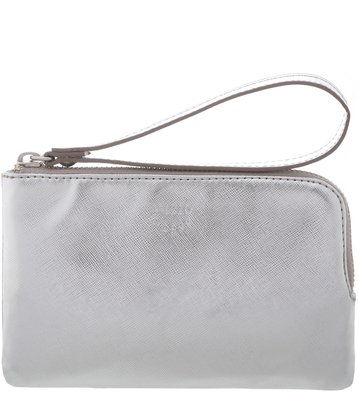 Bolsa Clutch Shiny Prata