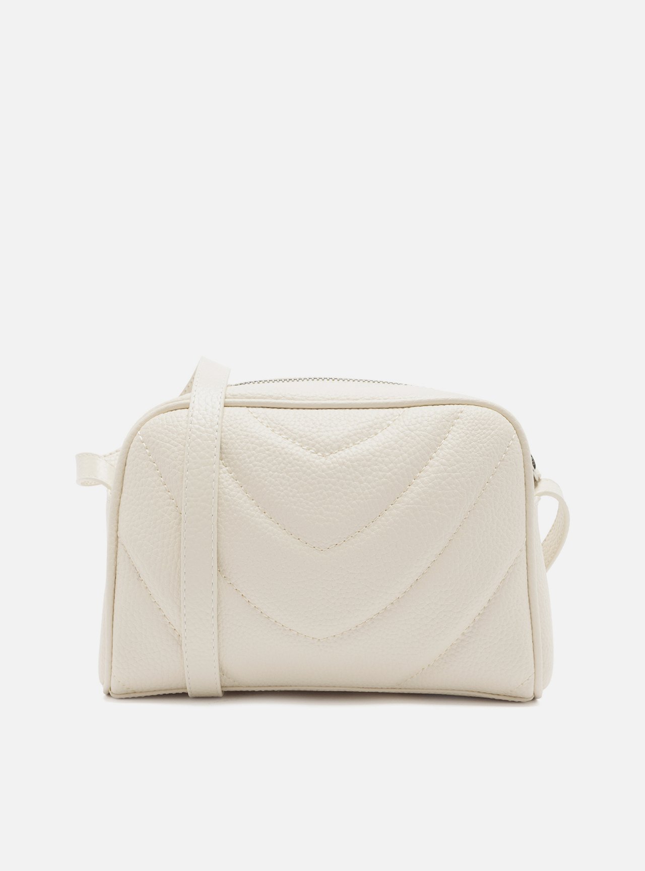 Bolsa Tiracolo Off-White Média — foto 3